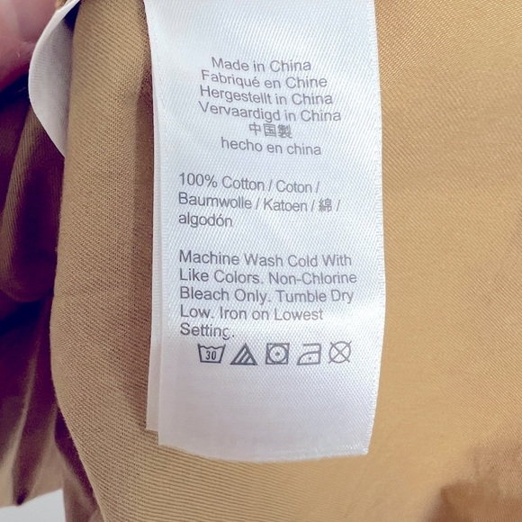 J.Crew Pleated A-Line Chino Dress In Khaki Tan Cotton Preppy Schoolgirl Size 0 - Picture 12 of 12